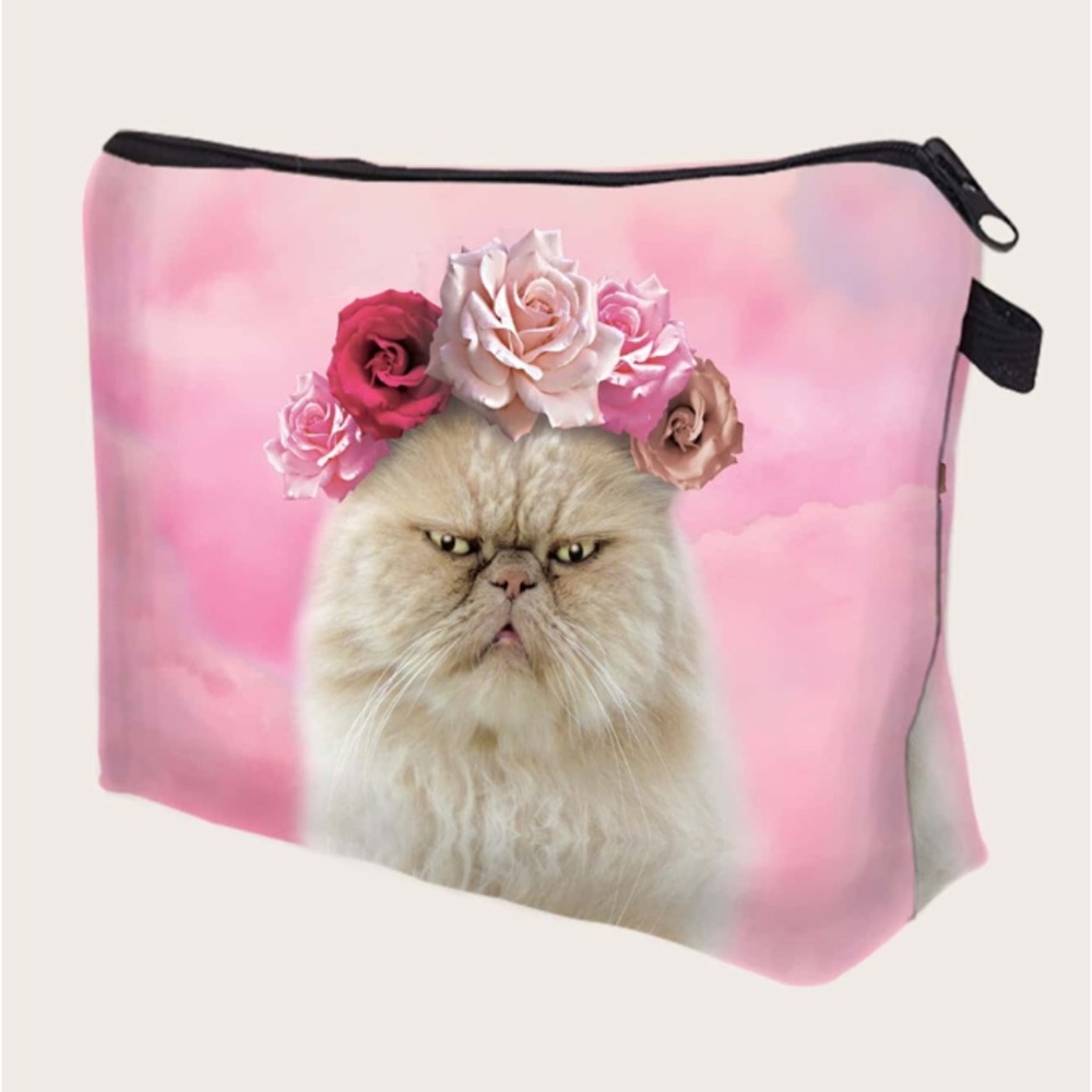 Grumpy Kitty Makeup Bag
